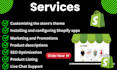 be your shopify virtual assistant, store manager, website SEO, product listing