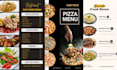 design a modern and professional restaurant menu