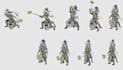 create 2d game sprites, character design, 2d game art, pixel art, game graphics