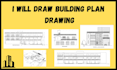 draw building plan drawing in auto cad