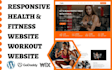 build sport website yoga fitness gym workout membership personal trainer website