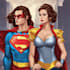 draw amazing couple superhero character