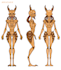 draw a reference sheet of your character