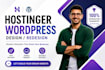 design or redesign hostinger website hostinger wordpress website with SEO aeo