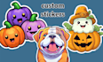 make a sticker design based off your description