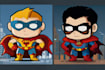 make super hero vector cartoon