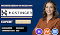 design wordpress website on hostinger siteground hostgator bluehost godaddy