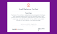 be your certified email marketing manager