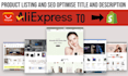 manually upload aliexpress products to shopify store