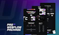 build ultra dynamic, web3, saas webflow website with crazy css, gsap animations