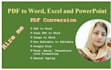 convert PDF to word or word to pdf quickly