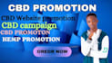 do organic cbd promotion, website promotion to get sales and boost traffic