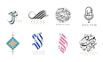 design arabic calligraphy or arabic logo