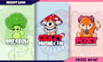 draw cartoon mascot twitch character for logo branding