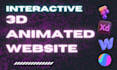 interactive 3d animated website, 3d spline animation,scrolling, lottie, three js