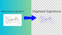 professional digital vector signature creation from your handwritten signature