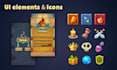 design rpg and fantasy game icons, characters and assets