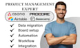setup project management buildertrend asana airtable basecamp jobnimbus procore
