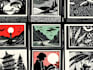 draw illustrations using linocut technique