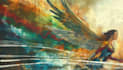 illustrate a superhero comic cover art