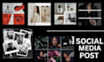 design social media ad creative and instagram post