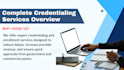 manage credentialing and contracting