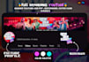 design a custom gta youtube gaming banner and logo for your channel