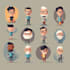 draw a 2d character, cartoon character