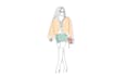 create an animated continuous line art