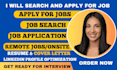 search and apply remote job and onsite job on your behalf
