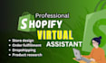 be your professional virtual assistant shopify manager