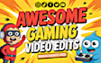do funny gaming video editing for your youtube channel and tiktok