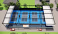design 3d pickleball courts for indoor or outdoor use
