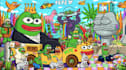 create nft meme art, crypto meme art, pepe character, emote pepe art