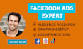 do your setup facebook ads campaign, instragram advertising