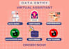 do data entry create excel sheets covering letters etc