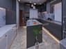 design 3d kitchen cabinet with realistic rendering