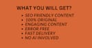 be your SEO writer