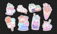 create custom kawaii stickers and cute doodle illustrations