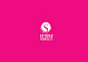 design attention nail polish wordmark logo