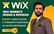 build wix website development and redesign wix website design