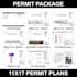 create a set storefront permit plans channel letters for city approval