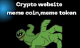 design meme coin, pepe, token website for you