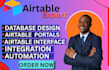 setup database with airtable, smartsuite, stackby, smartsheet