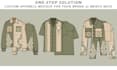 create complete merchandise or clothing collection  mockup for brand