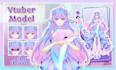 draw live2d and rigging or vtuber model for stream