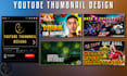 design high CTR youtube thumbnails eye catching and clickbait