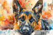 do custom pet portraits in watercolor