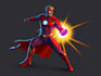 drawing custom superhero character in action