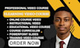 online course content, video course, elearning video and course creation